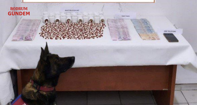 1268 adet uyuşturucu hap ele geçirildi