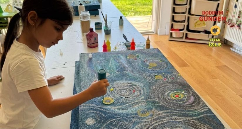 7 Yaşındaki Kumsal Lina’dan İlk Sergi