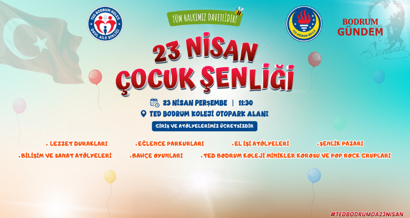 Bodrum’da 23 Nisan Coşkusu TED Bodrum Koleji’nde Yaşanacak