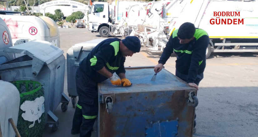 Bodrum’da Konteynerler Yenileniyor