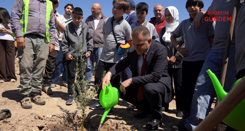Milas’ta 4 bin fidan toprakla buluştu