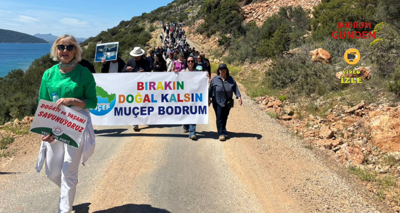 Çevreciler İçmeler Kalyon inşaatı protesto etti