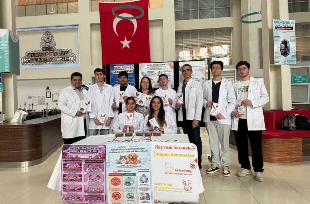Tıp Fakültesi öğrencileri sokak hayvanları için el ele verdi