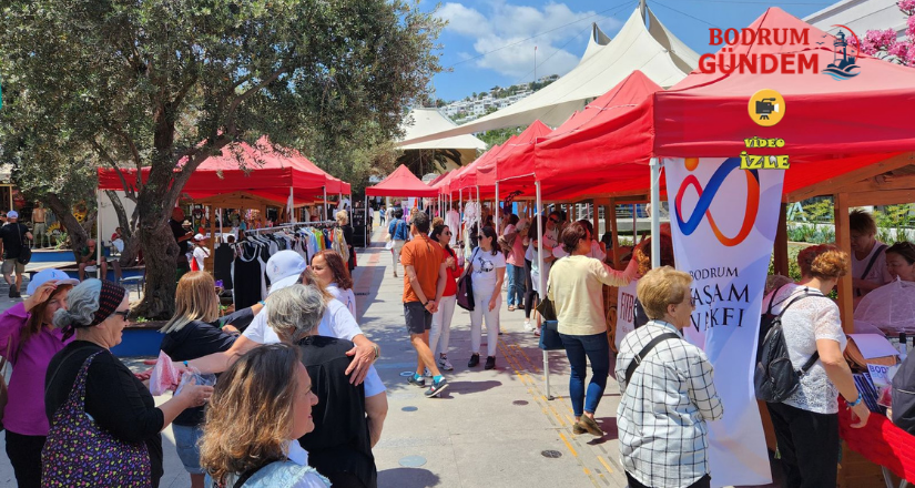 Bodrum Yaşam Vakfı Şenliği’nde Kep Atma Heyecanı
