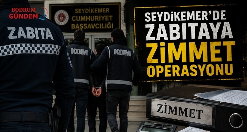 Seydikemer’de Zabıtaya Zimmet Operasyonu