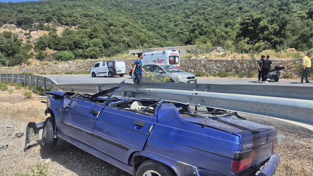Bariyer Aracı Biçti, Sürücü Şans Eseri Kurtuldu