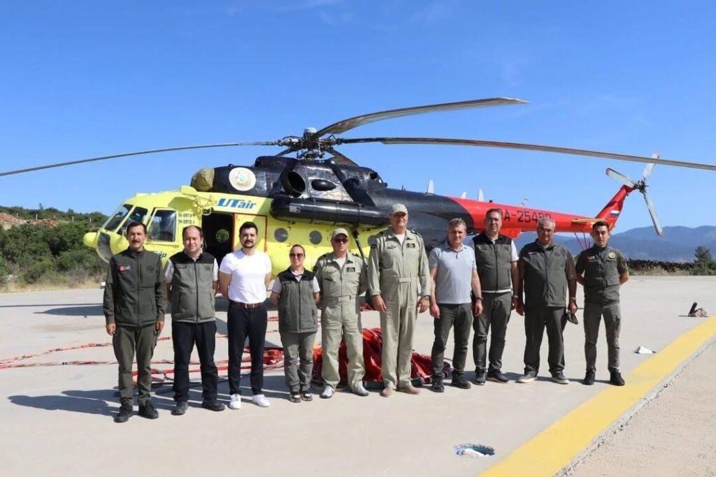 Yangın söndürme helikopteri hizmete başladı